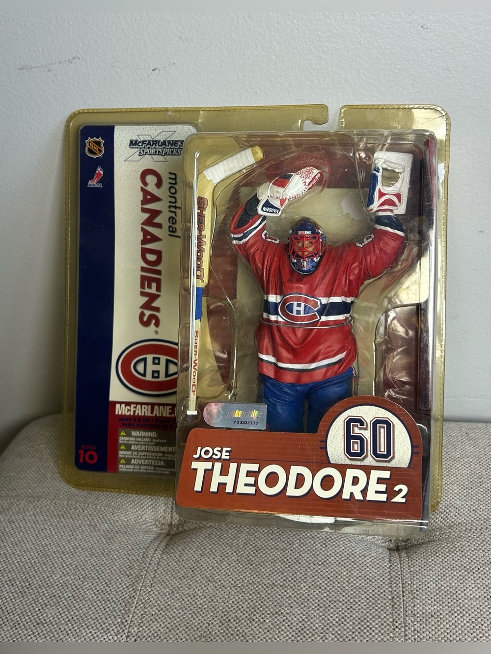 McFarlane Sports Picks NHL Jose Theodore 2 Montreal Canadiens Series 10 2005
